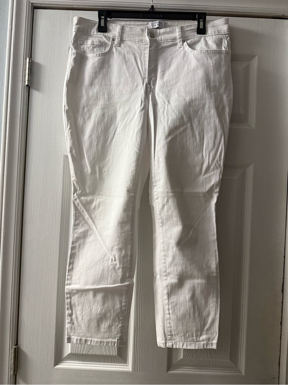 Crown & Ivy White Denim Jeans Size 12